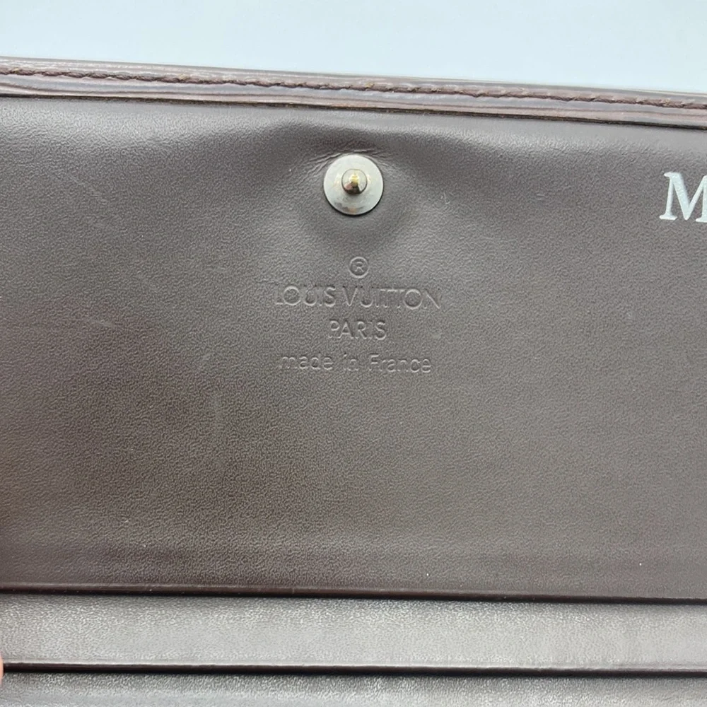 LOUIS VUITTON DARK BROWN EPI WALLET